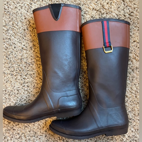 Tommy Hilfiger Shoes - Tommy Hilfiger Victoria women’s rubber rain boots size 10